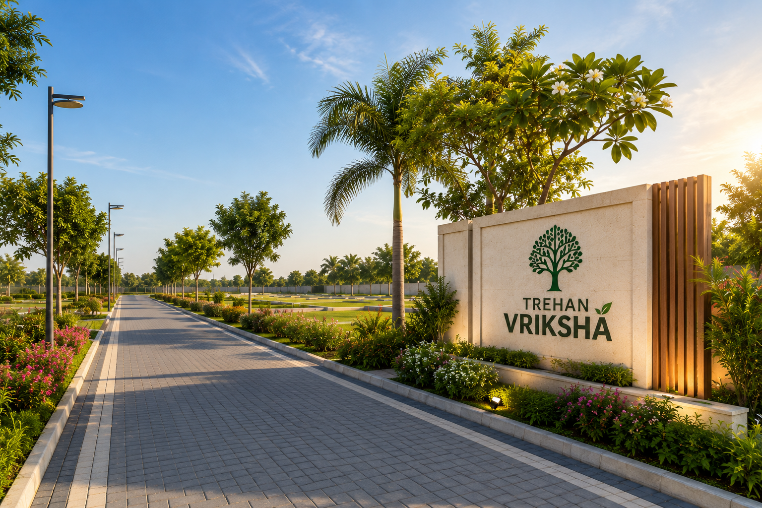 Trehan Vriksha Neemrana landscaped plots view